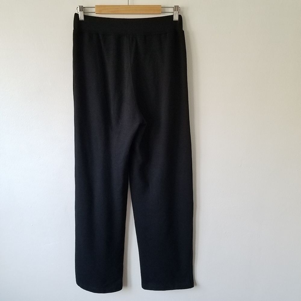 𝅺Aritzia Wilfred Free Black Zipper Pockets Wide Leg High Rise Sweatpants M - Picture 2 of 11